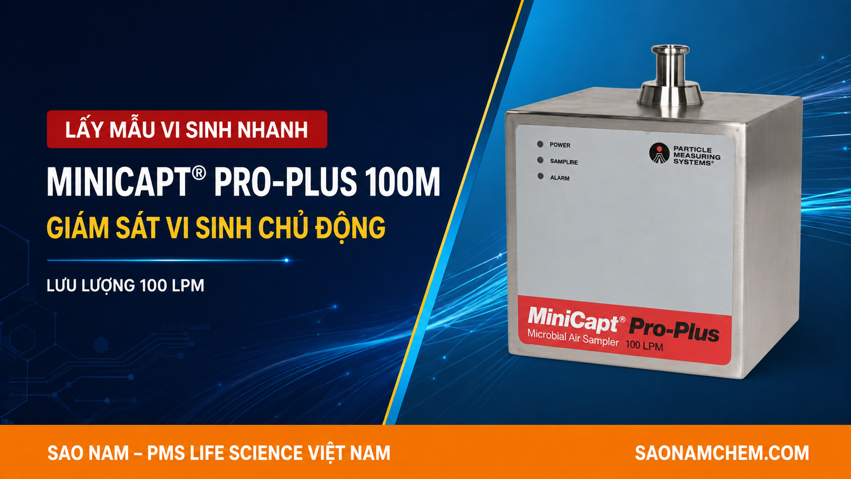 MiniCapt® Pro-Plus 100 M – Lấy mẫu vi sinh nhanh